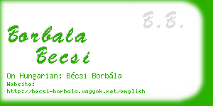 borbala becsi business card